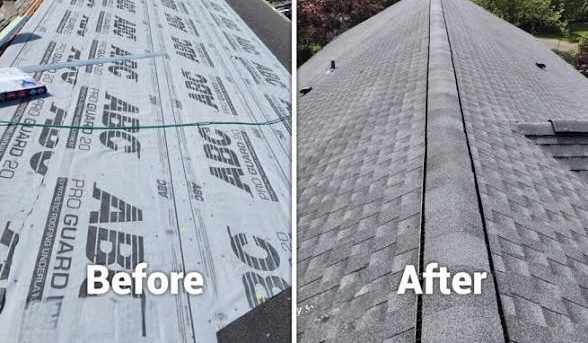 Progress in Forest Hills Queens Shingle, Install — East NYC Roofing project