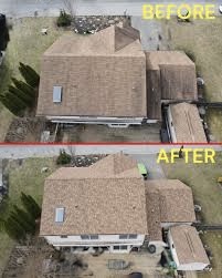Reroof in Kew Gardens Queens, Aerial — East NYC Roofing project