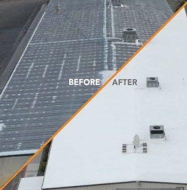 Coating in Long Island City Aerial, Commercial — East NYC Roofing project
