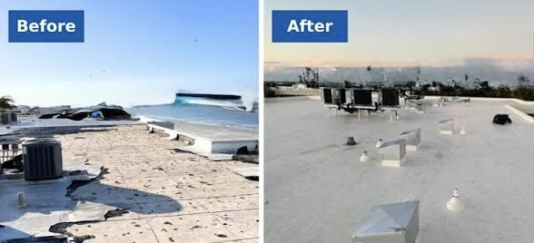 Commercial in Whitestone Queens Storm, Damage — East NYC Roofing project